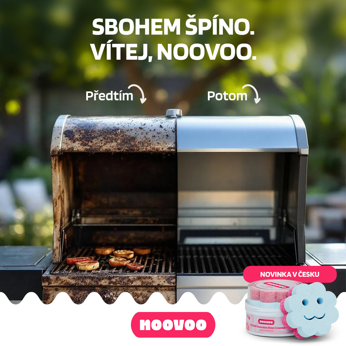 Údržba nerezového grilu po grilování – rychle, efektivně a bez drhnutí