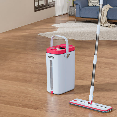 Dvoukomorový plochý mop - samočistící