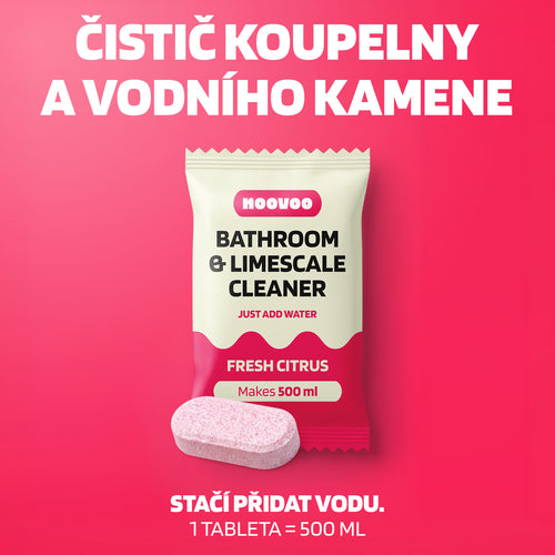 Čistič koupelny a vodního kamene v tabletách